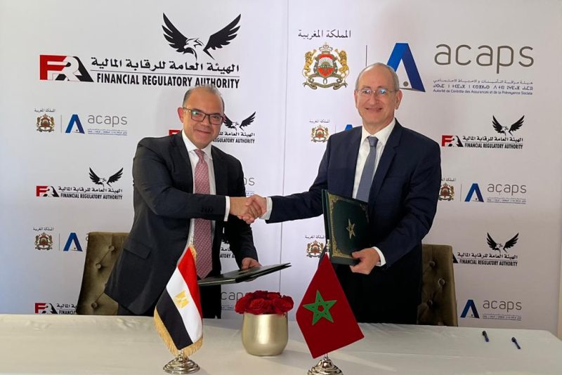 توقيع اتفاقية تعاون مشترك بين الهيئة العامة للرقابة المالية وهيئة مراقبة التأمينات المغربية