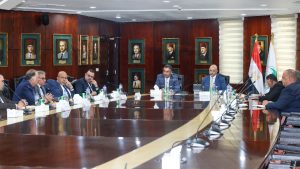 مباحثات الدكتور شريف فاروق رئيس البريد مع الدكتور رامي الدكاني رئيس البورصة 