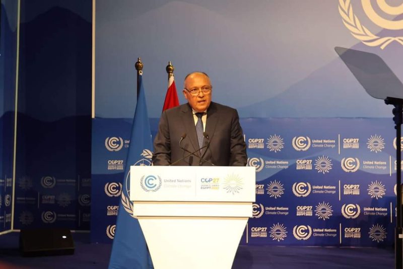 وزير الخارجية سامح شكري رئيس مؤتمرCOP27