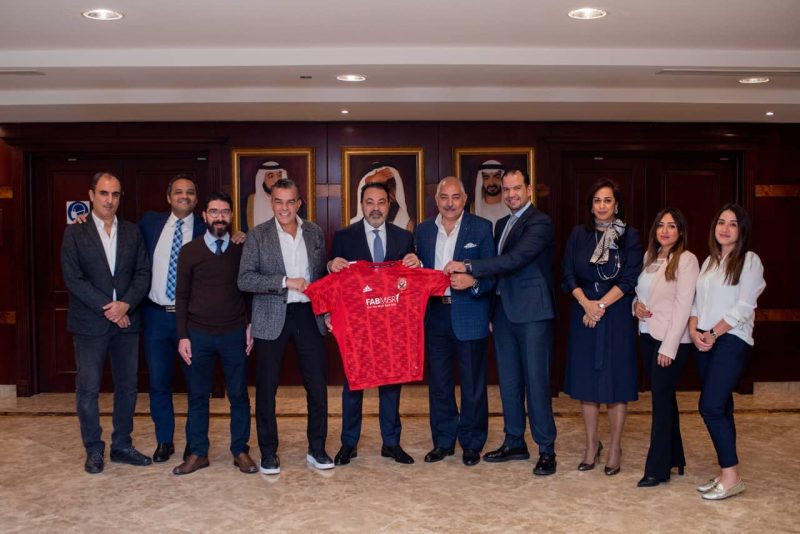 استقبال الرئيس التنفيذي لبنك أبوظبي الأول لأعضاء مجلس إدارة النادي الأهلي
