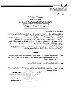 بيان الرقابة بشأن ايجيبشيان بروكرز