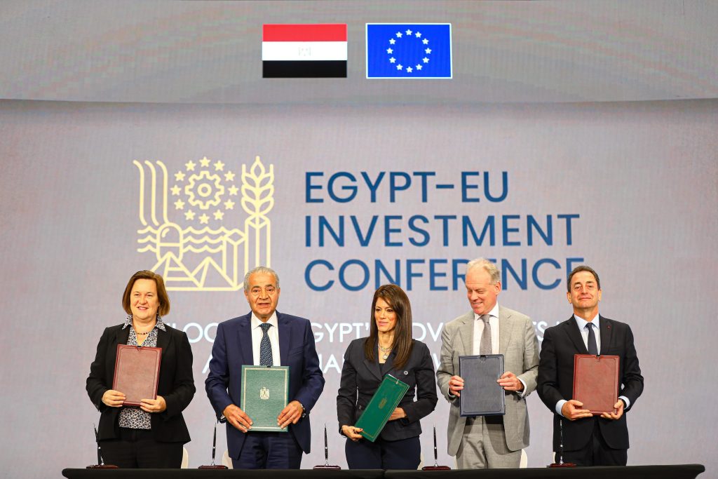 «المشاط» توقع اتفاقيات 6 منح تنموية مع الاتحاد الأوروبي والوكالة الفرنسية للتنمية وبنك الاستثمار الأوروبي