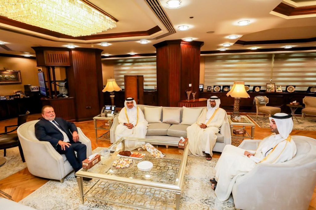 محافظ البنك المركزي يلتقي وزير المالية القطري لبحث التعاون المشترك بين البلدين
