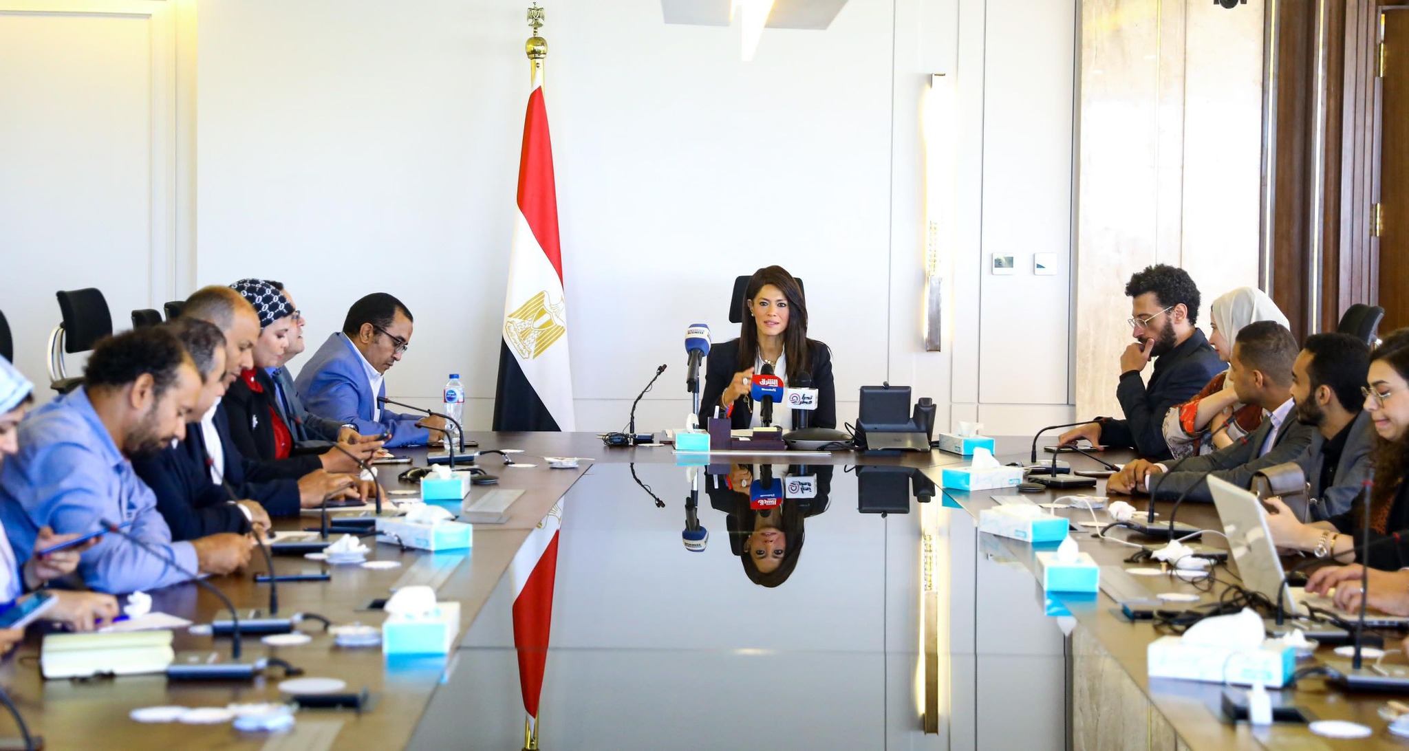 جانب من المؤتمر الصحفي