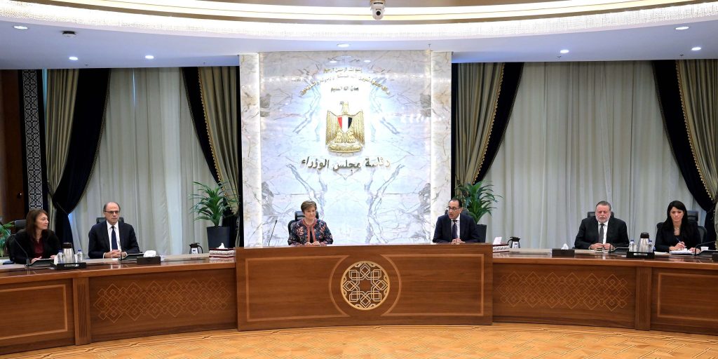 مديرة صندوق النقد: التضخم في مصر سيواصل الانخفاض وندعم تعزيز تنميتها الاقتصادية جانب من المؤتمر