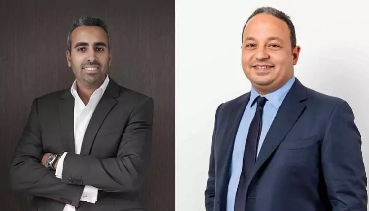 محمود خليفة المدير التنفيذي للاستثمار بشركة سي آي كابيتال القابضة وأحمد حسين الرئيس التنفيذي ومدير الاستثمار بشركة سي ثري