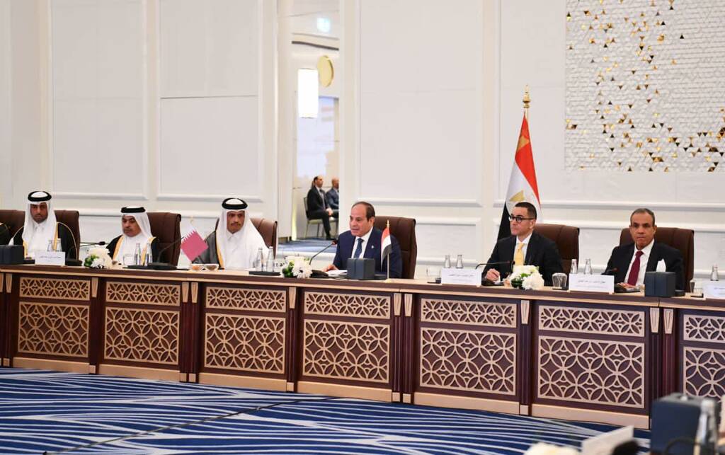 الرئيس السيسي خلال اللقاء