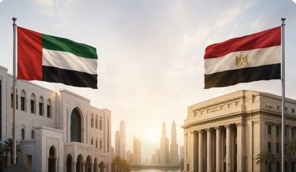 المركزي المصري والإماراتي يؤكدان استمرار عمل فروع بنك مصر بالإمارات بصورة طبيعية المركزي المصري والإماراتي